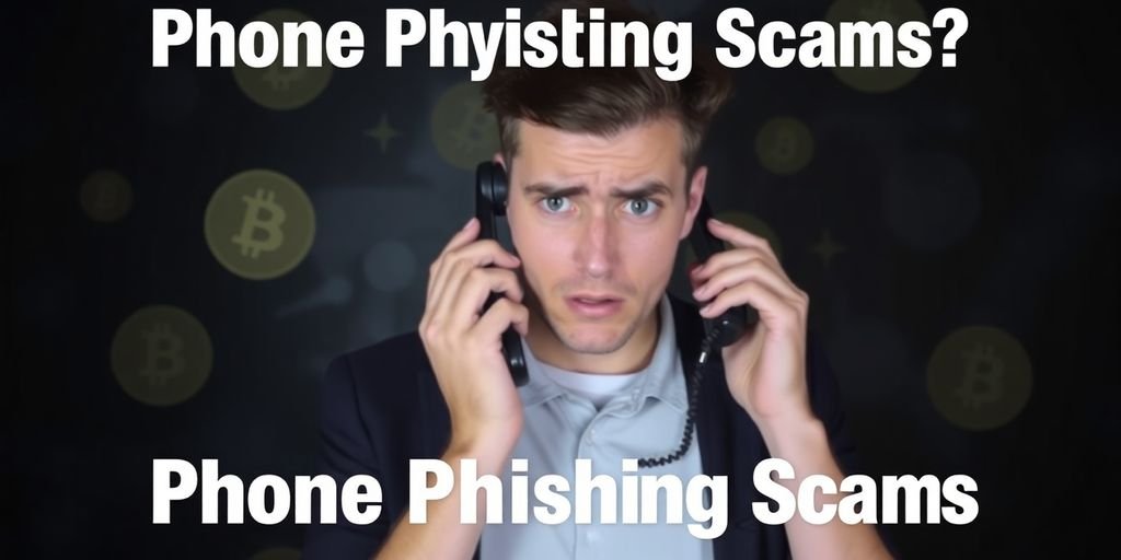 Persona al telefono preoccupata per truffe criptovalute.
