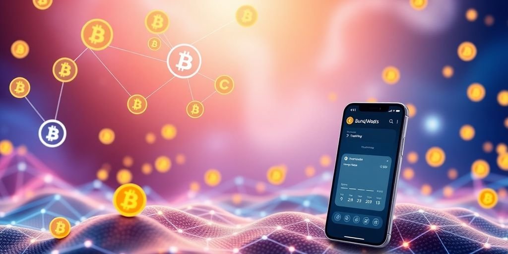 Piattaforma criptovalute di Bunq in un ambiente digitale.